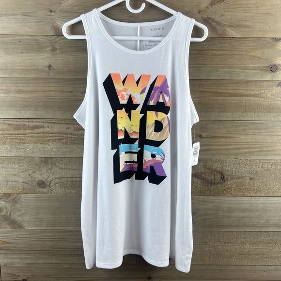 torrid Tops - Torrid Womens Tank Top Signature Jersey Everyday Classic Wander Sleeveless 1X